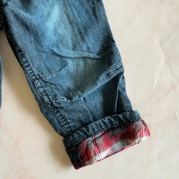 Joe Fresh Plaid Lined Jeans | 18-24 Months - Picture 4 of 6